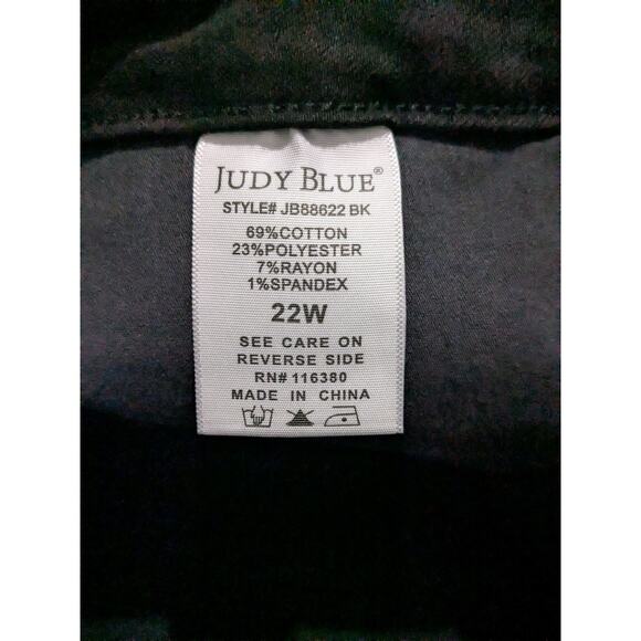 Judy Blue Flare Jeans Womens Plus Size 22W Denim Black - Picture 8 of 12